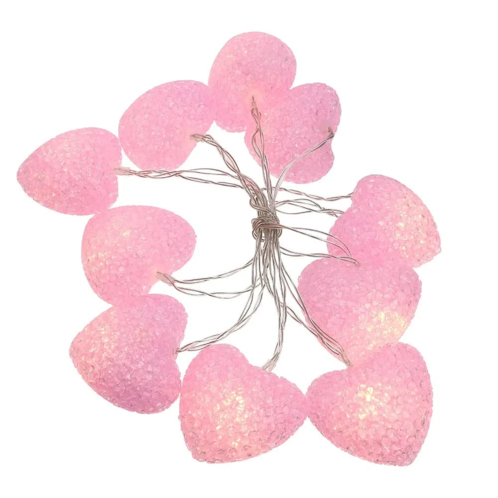 Luci a Stringa LED a Forma di Cuore con Porta USB, Illuminazione Creativa per San Valentino, Luci Atmosfera Romantiche per Matrimoni