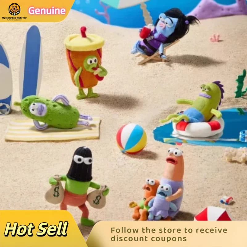 New Series Blind Box Bikini Bottom Residents: Kawaii Toys, Keyrings, Dolls, Decorative Pendants, Souls, Mystery Box, Girls Gift