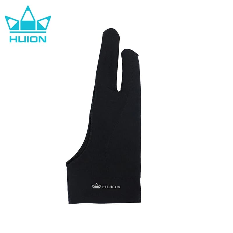 Huion Palm Rejection Artist Glove tavoletta grafica guanti Anti-touch a due dita per disegnare Display Pen Computer LED Light Pad