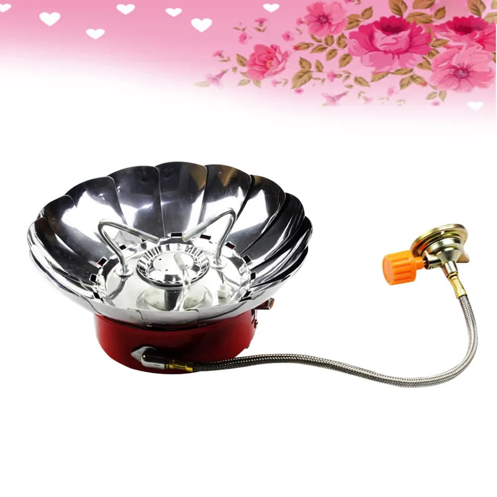 Foldable Camping Stove, Open Kitchen Stove with High Heat Resistance for Camping, Hiking and Travel