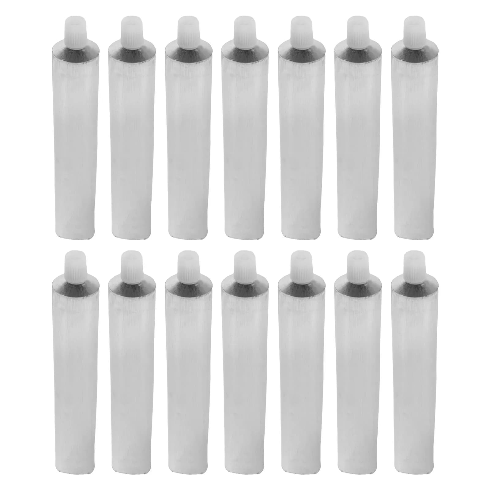 20Pcs Aluminum Art Paint Tubes 50Ml Leakproof Empty Storage for Acrylics Oils Watercolors Gouache Craft Paints Portable Artist