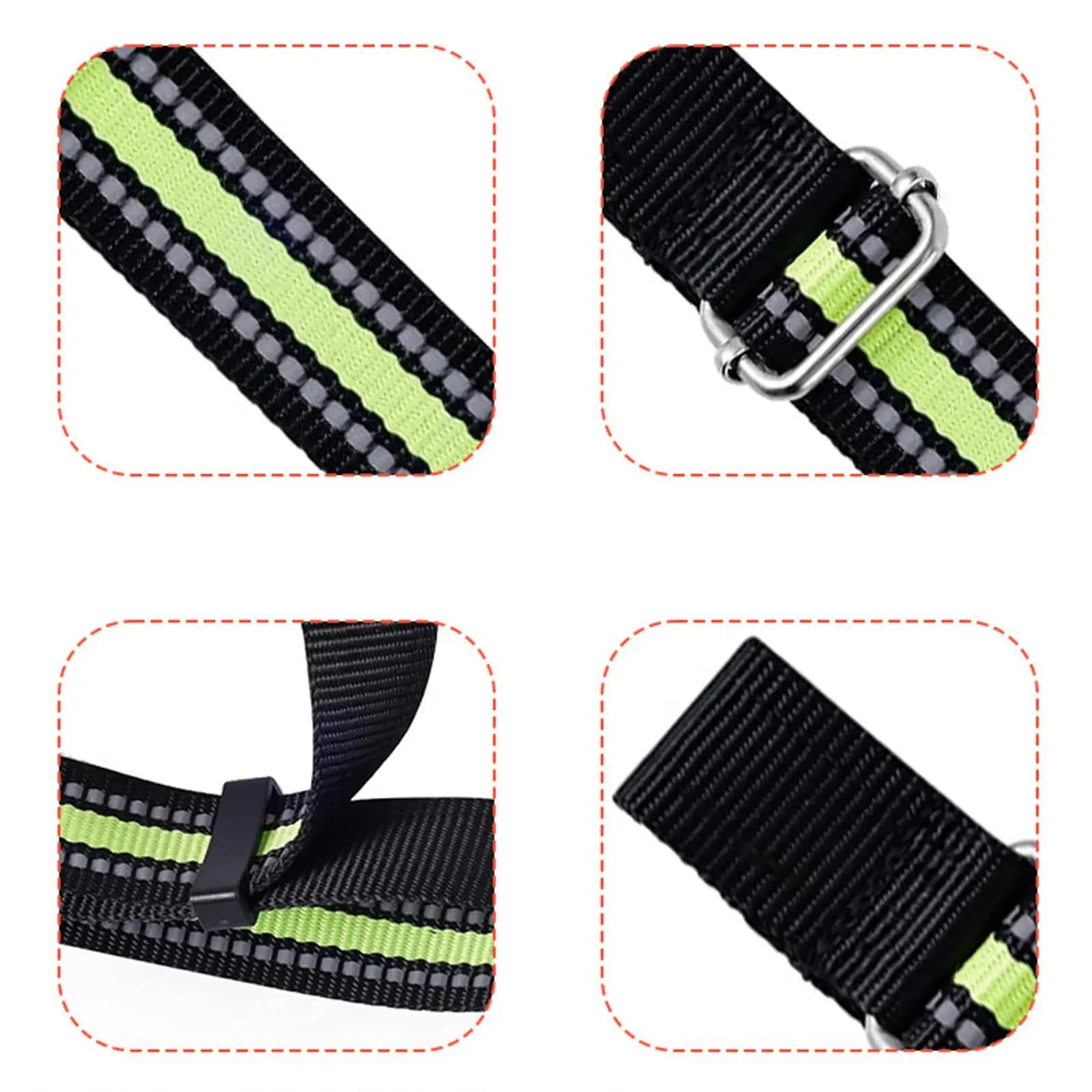 Universal Ski Brake Retainer Strap Polyester Iron Buckle Binding Bands for Snowboard Outdoor Skiing