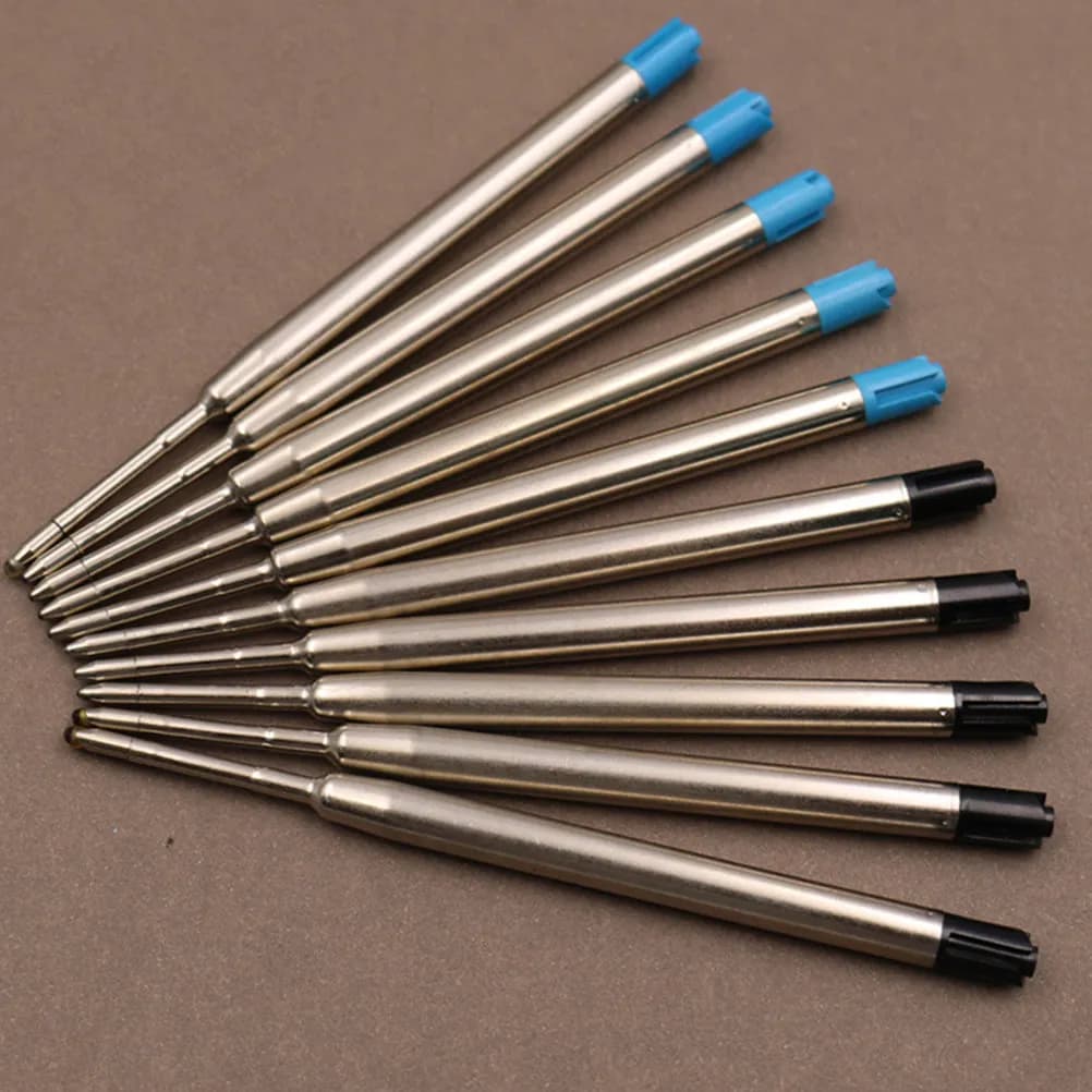 20Pcs Blue Gel Ink Pen Refills Leakproof 1Mm Metal Tip Smooth Writing Art Supplies for Craft Doodling Scrapbooking Journals