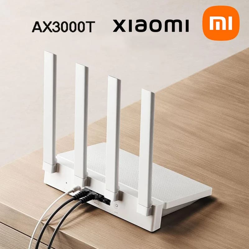Xiaomi Router AX3000T Mesh WiFi6 2.4GHz 5GHz 3000Mbs 256MB Dual WAN Signal Network Qualcomm CPU Repeater Amplifier with Mi Home