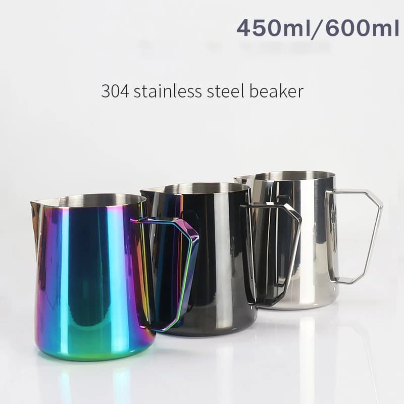 450ml/600ml Italian Coffee Latte Art Cup 304 Stainless Steel Latte Art Vat Milk Froth Maker Fancy Milk Vat Coffee Latte Art Tool