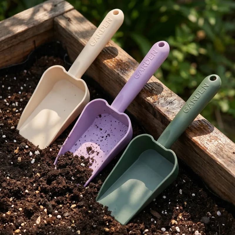 Purple Garden Trowel Resin Hand Shovel For Digging Planting Transplanting Home Balcony Patio Potting Tool