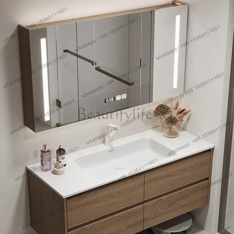 Armadietto da Bagno Intelligente, Moderno e Semplice, Armadio a Specchio da Hotel, Montaggio a Parete, Arredamento di Lusso, Armadio da Bagno