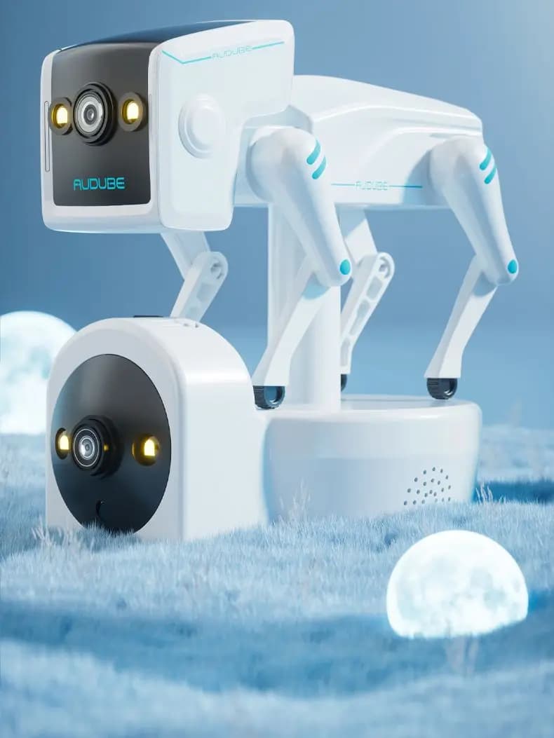 3MP 1296P Yoosee APP 5G Dual Lens PTZ RobotDog IP Dome Camera AI Rilevamento umanoide CCTV a colori Citofono Baby Monitor