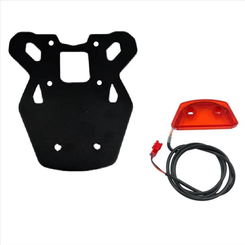 ABVE-Rear Pedal For Kugoo Kirin Kukirin G2 MAX Electric Scooter Featuring Taillight And Anti-Slip Stainless Steel Footrest