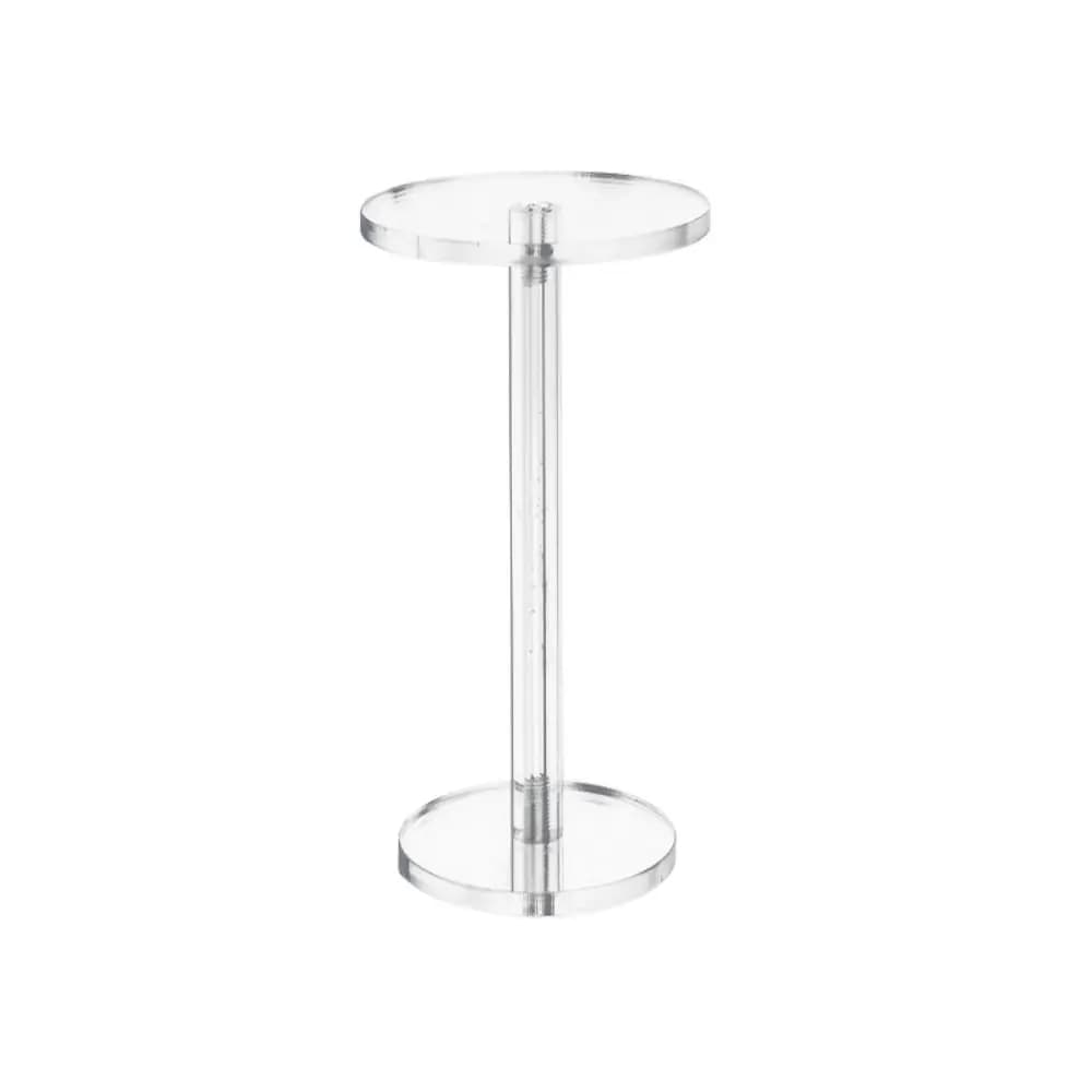 Round display for jewelry with transparent espositor frame for transparent acrylic bracelets