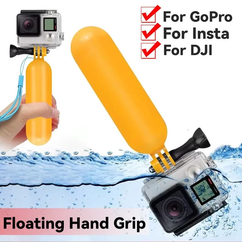 Floating handle for GoPro Hero 12 11 10 9 DJI Osmo Action4 Insta360 Waterproof Floating Stick for Diving Surf Water Sports