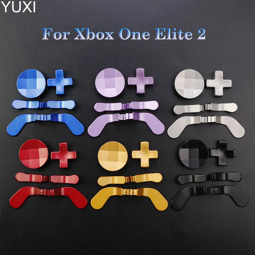 YUXI Pagaie Trigger in Lega di Alluminio Thumbstick di Ricambio per Xbox Elite Serie 2 Parti di Riparazione Accessori Kitcontroller