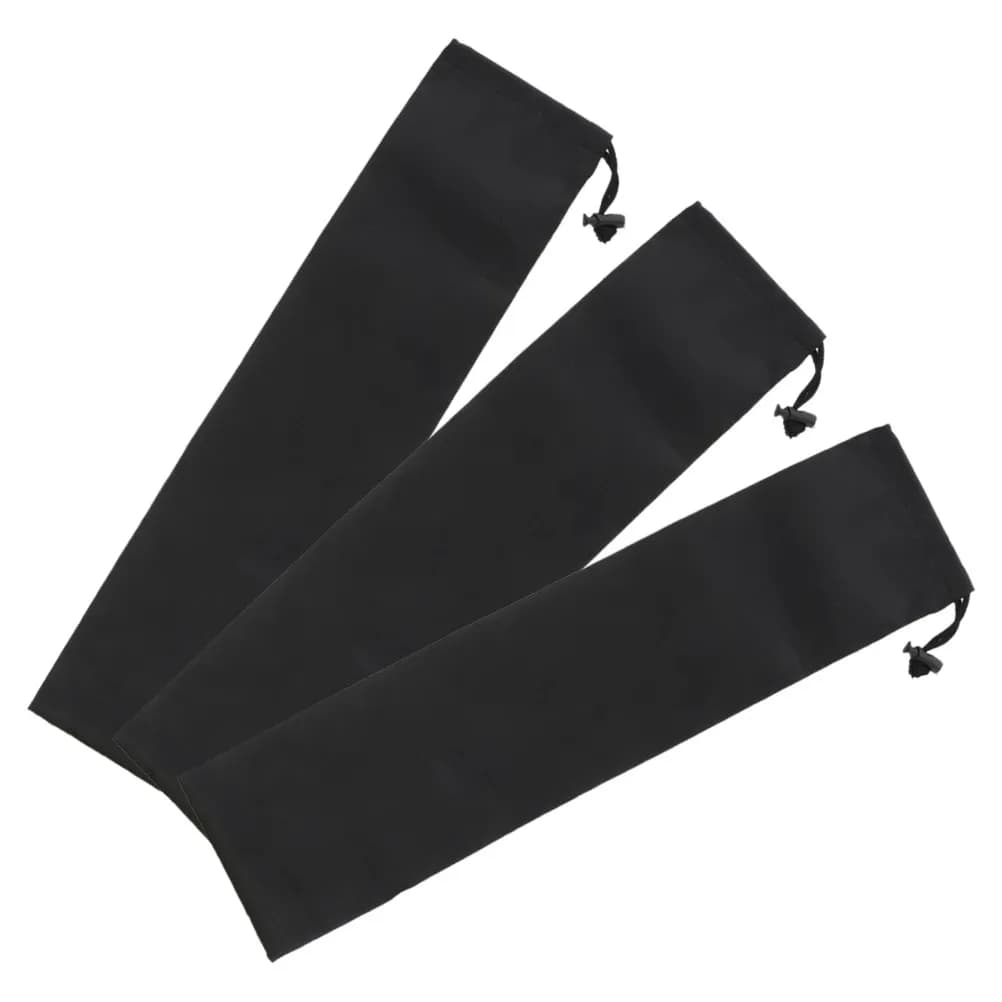 Set di 3 Sacche Portaoggetti per Pali da Tenda, Leggere e Multiuso in Tessuto Oxford con Chiusura a Coulisse, Borsa per Trasporto Bastoncini da Trekking
