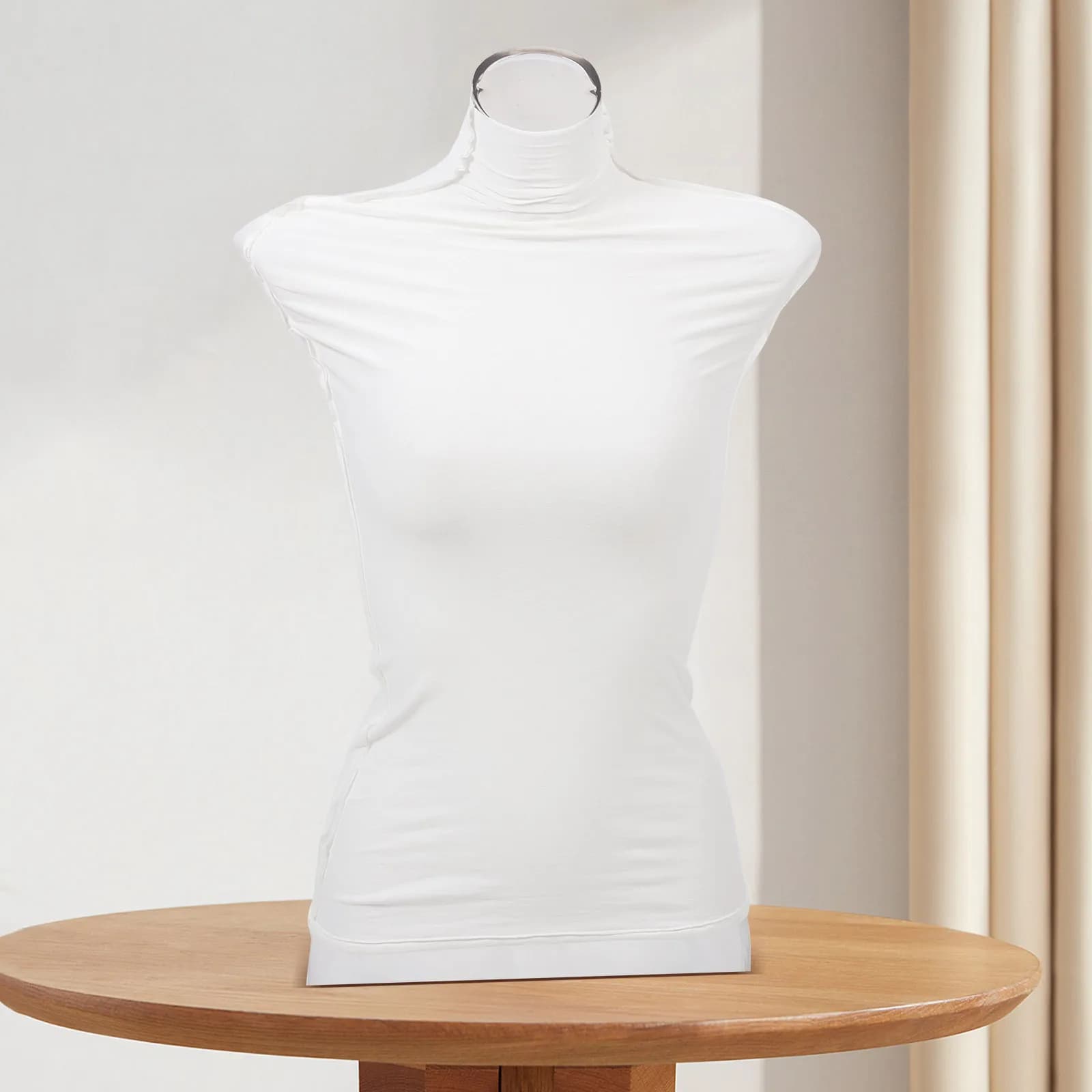 Copertura in tessuto per manichino femminile in cotone elastico Accessori per manichino per sutura stretta Copertura per corpo finto Manichini per copertura superiore del corpo