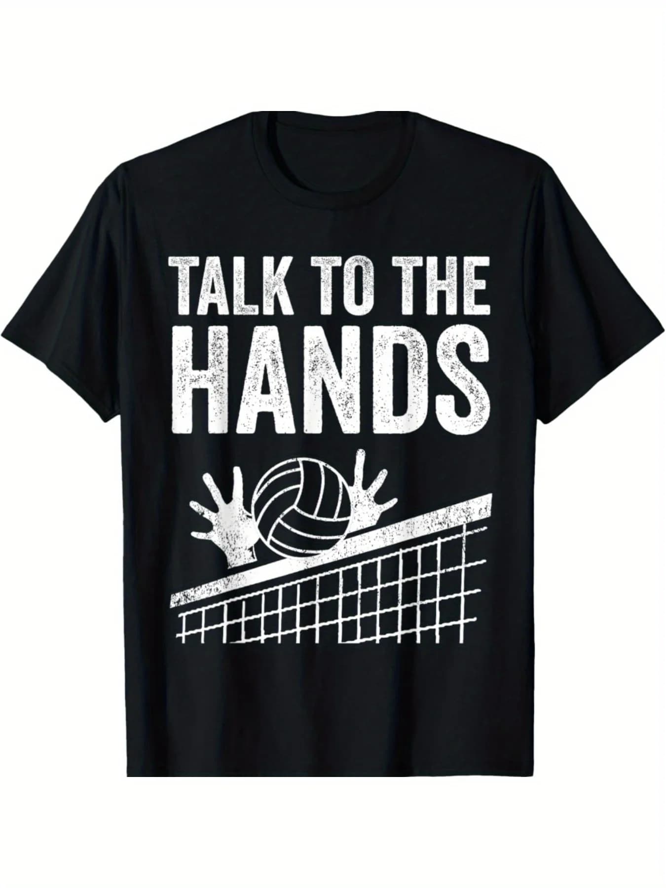 Regalo da pallavolo divertente casual grafico da uomo per uomo T-shirt in cotone cool Talk To The Hand