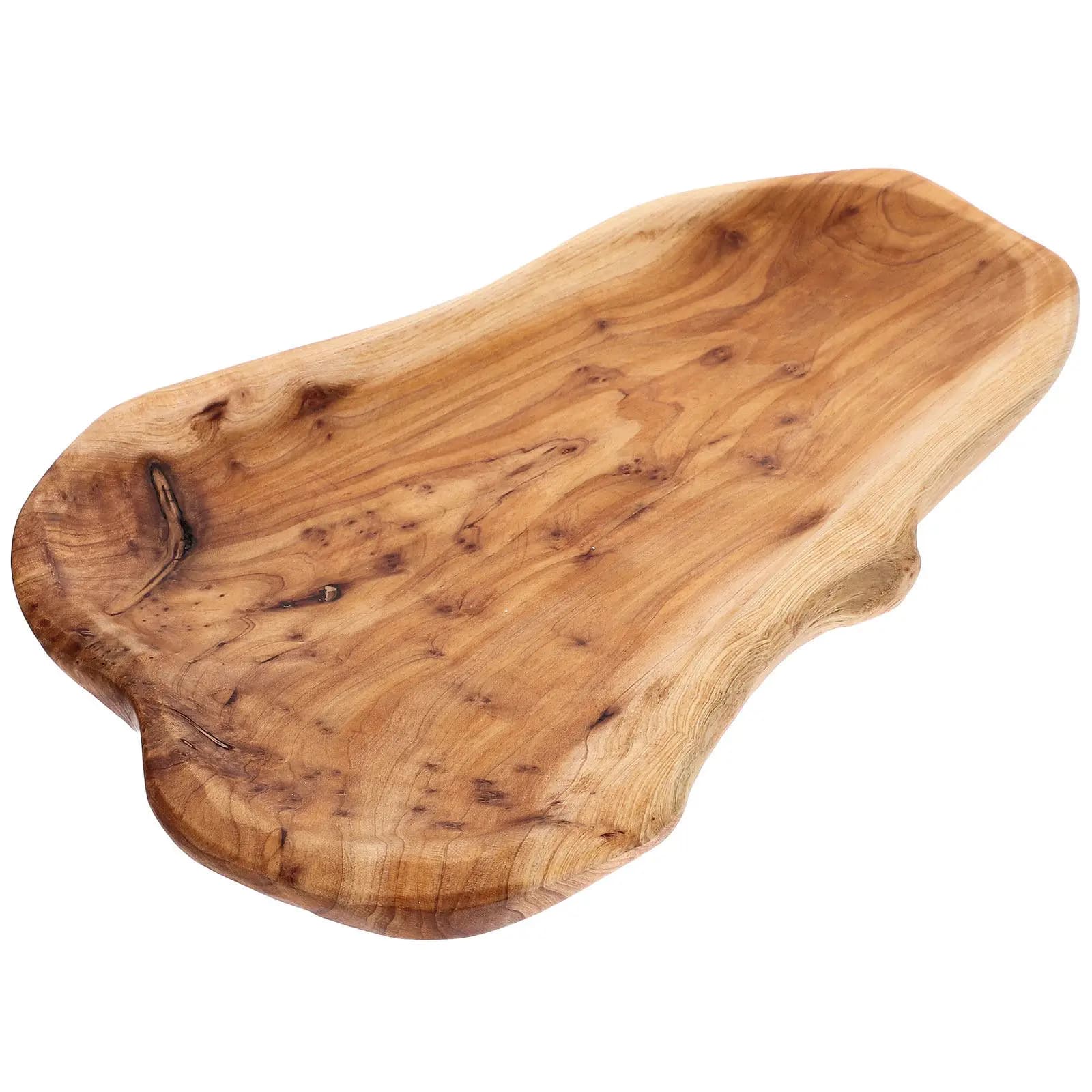 Bamboo Serving Tray Irregular Shape Fruit Plate for Dried Fruit Snacks Dessert Salad Sushi Cheese Board Home Party Bar