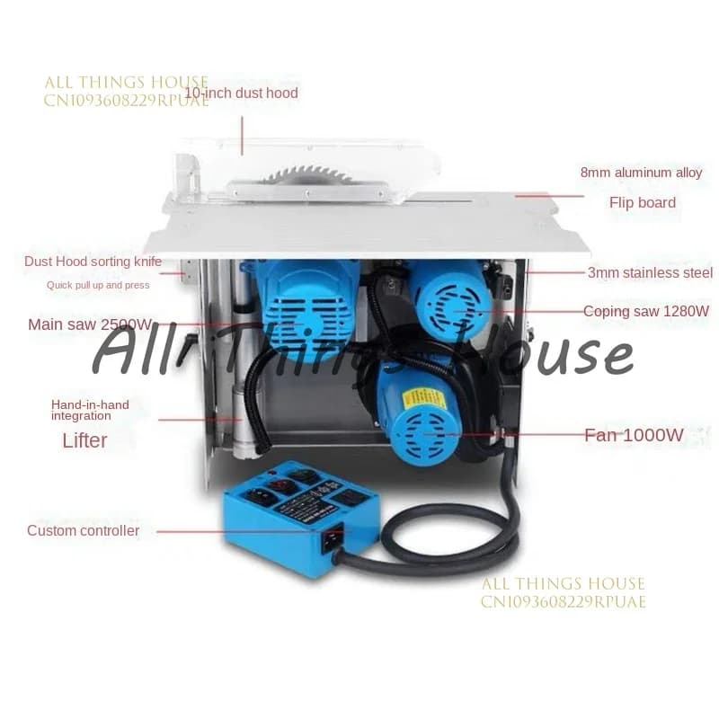NEW Multifunction Table Saw for High Power Wood Precision Electric Circular Saw With Integrated Cutting Without Powder 220v