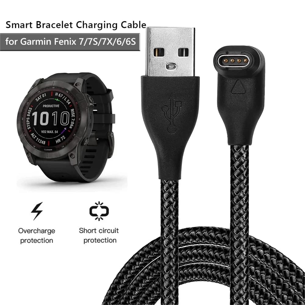 Cavo di ricarica USB per Garmin Fenix 7 7S 7X 6 6S 6X 5 5S 5X Vivoactive Venu 2 Watch cavo di ricarica per sincronizzazione dati adattatore di alimentazione di tipo C
