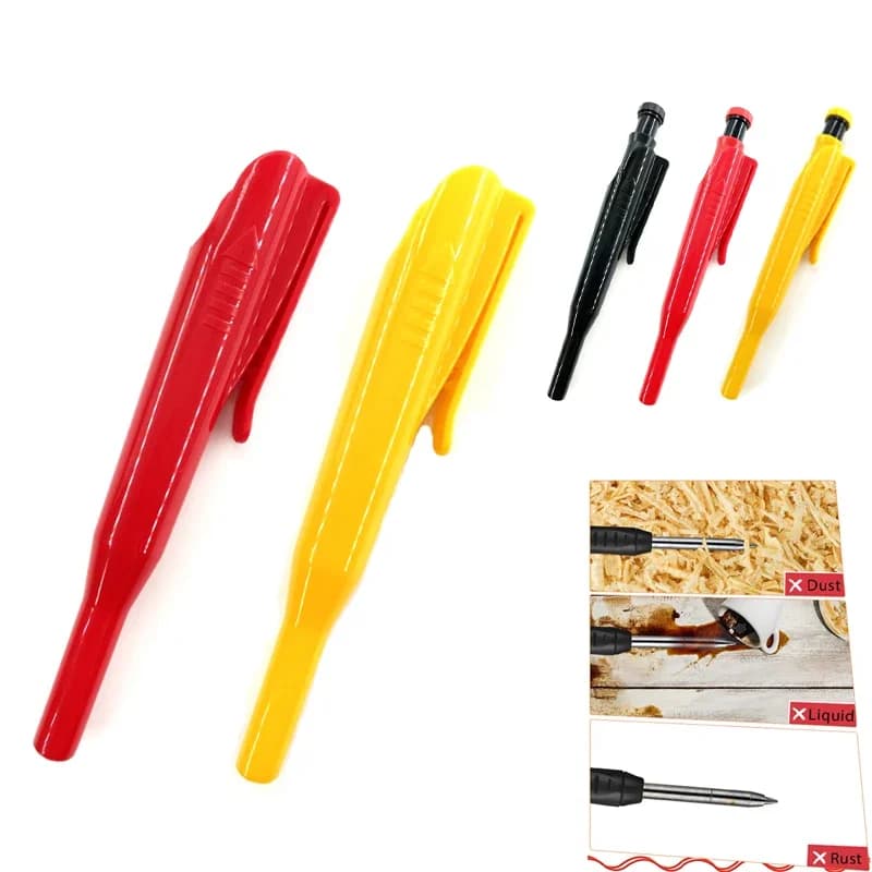 Strumenti professionali per meccanico carpentiere Scribing Pen Scriber Stand Marker Carpenter Pencil Holder strumento per falegnameria per la lavorazione del legno
