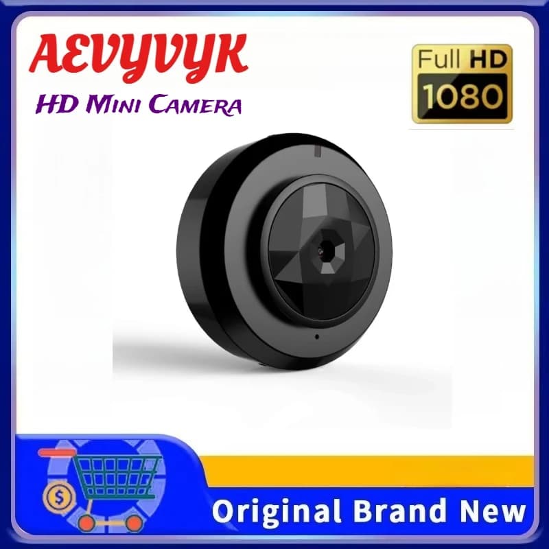 Mini Telecamera Portatile HD 1080P C6, Videocamera Wireless per Interni, Monitoraggio Remoto per Bambini, Animali Domestici e Sicurezza Domestica