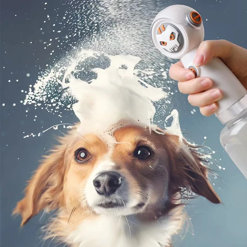 Schiuma da bagno per animali domestici - Schiuma per shampoo automatica ricaricabile per cani e gatti, generatore di schiuma ultra silenzioso e setoso