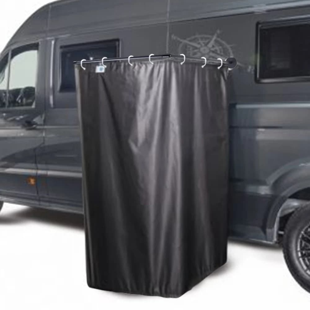 Kit di stallo per cabina doccia esterna da campeggio per roulotte con staffa magnetica Tenda da doccia per tenda da campeggio per roulotte camper