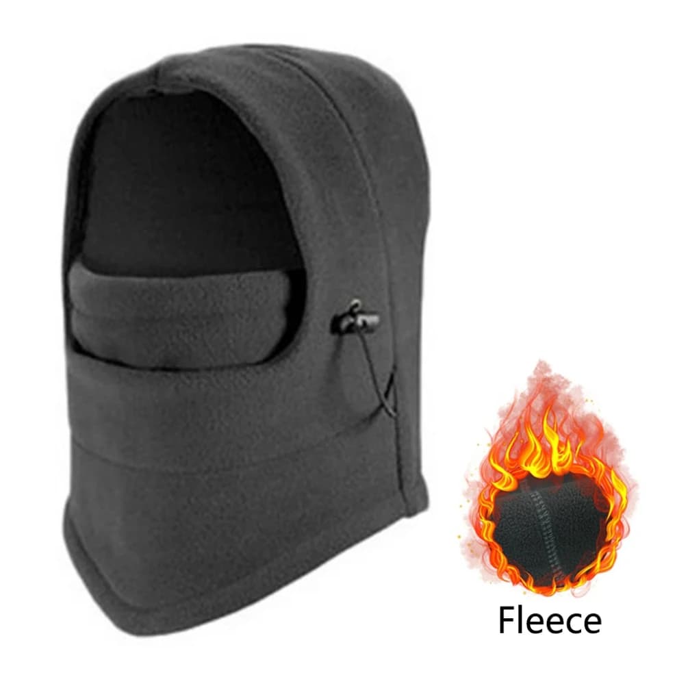 Men's thermal fleece winter walker hat warm neck hiking scarf waterproof hunting cycling hat neck with hood snowboard mask