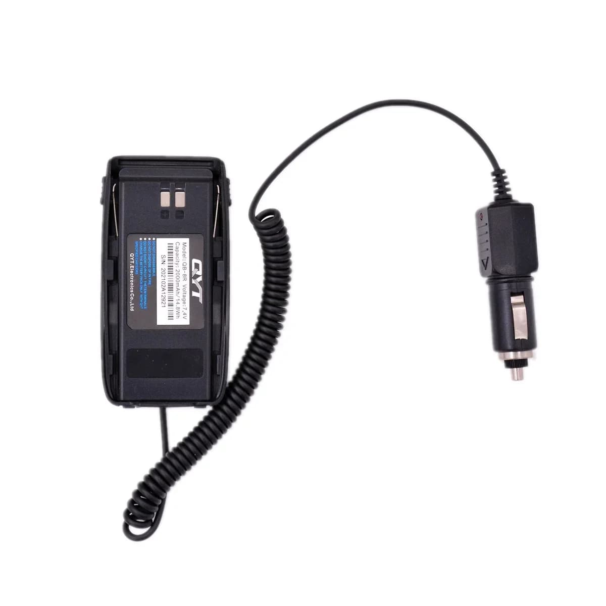 QYT Battery Eliminator Adapter Input DC 12V for KT8R HAM Two Way Radio Car Charger Cigarette Lighter Accessory