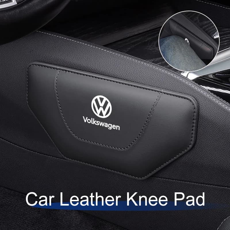 Comfortable Knee Pad Leather Knee Pad for Volkswagen VW Passat Golf Tiguan Polo Jetta CC T-ROC