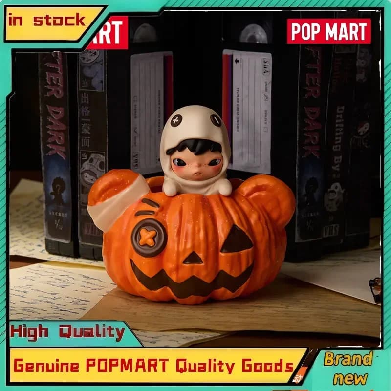 Genuine Pop Mart Hirono Silent Field Series No Fire Aroma Diffuser Ornament Creative Desktop Decor Halloween Gift For Fans