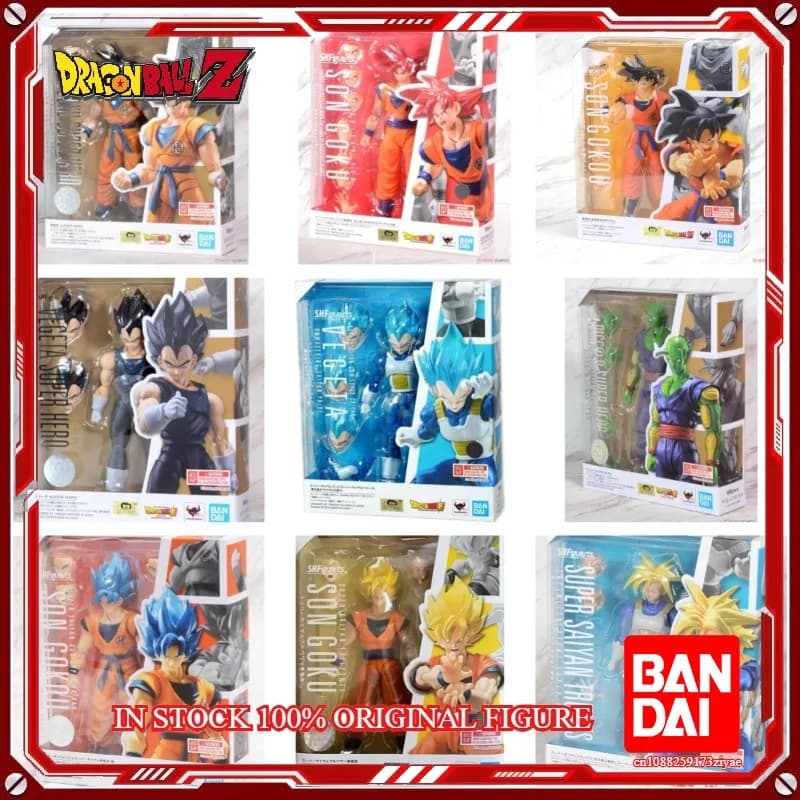 Originale Bandai Dragon Ball Z S.H.Figuarts Super Saiyan God Blue Son Gokou SHF Son Goku Blue Action Figure Modello Giocattolo