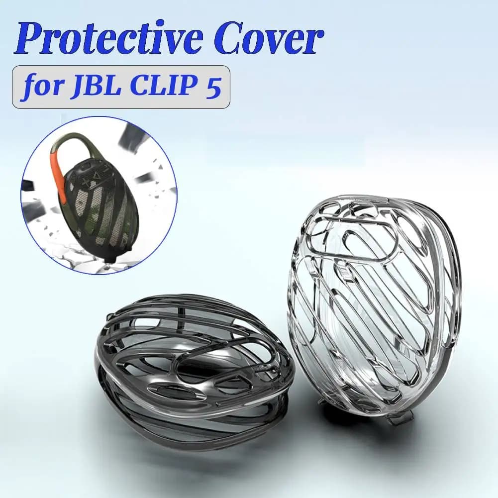 Transparent TPU soft case for Bluetooth speaker JBL CLIP 5 Anti-scratch protection