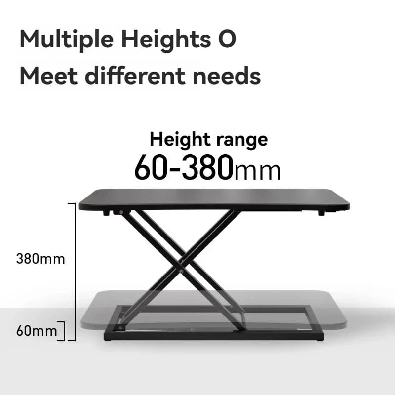 Mobile Desk Folding Work Support Stand, Lifting Stand Standing Office Computer Stand, Laptop Desktop Height Increasing Stand