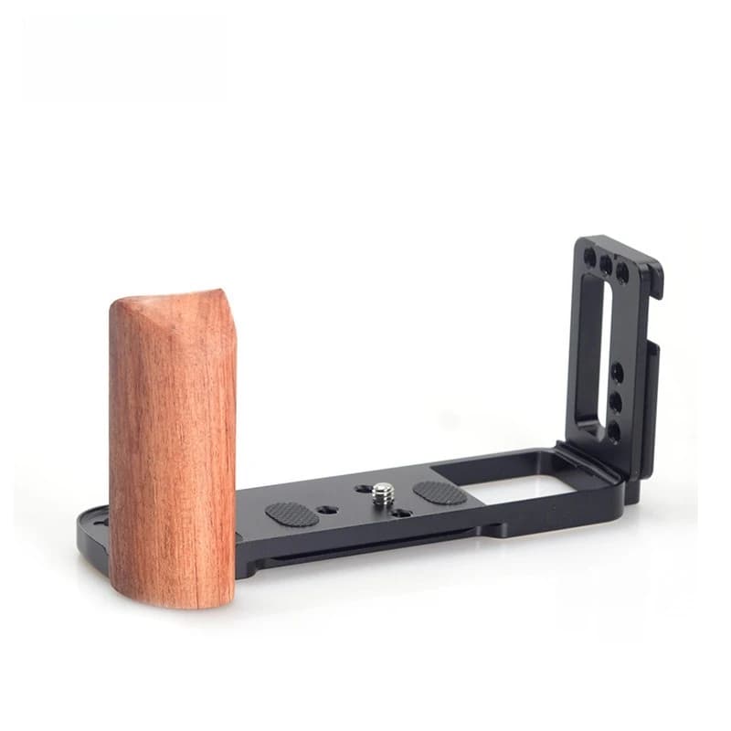 Metal Vertical L Type Bracket Tripod Quick Release Plate Base Grip Handle for Fujifilm for Fuji GFX50R Camera