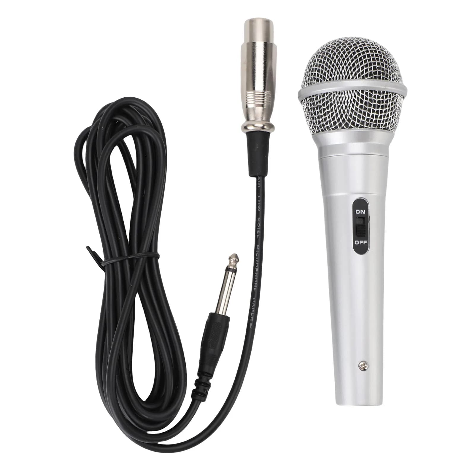 Microfono palmare cablato Microfono vocale dinamico cardioide da 6,5 mm per altoparlanti Karaoke Macchina da canto Amp Mixer Microfono cardioide
