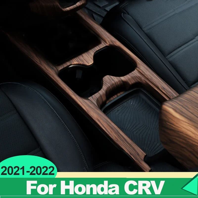 Per Honda CRV CR-V 2021 2022 5th ABS Carbonio Ibrido Auto Front Row Portabicchieri Pannello Decorazione Copertura Telaio Trim Accessori