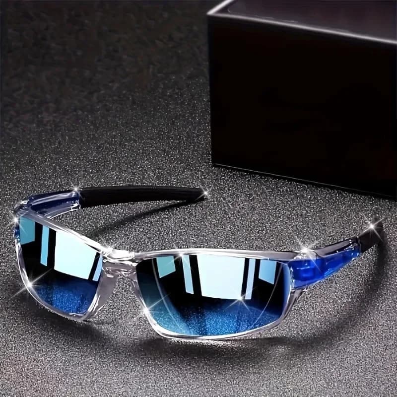 1 paio di occhiali da sole classici neutri con montatura completa, design alla moda per ciclismo/occasioni sociali, occhiali da ciclismo, regali per le vacanzeKKK