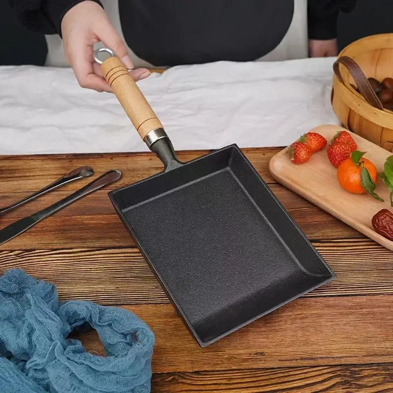 D2 Tamagoyaki Piatto Padella Antiaderente Padella Frittata Antiaderente Tamagoyaki Uovo Padella Bistecca Giapponese Cottura Cucina Piatto Antiaderente Pentola