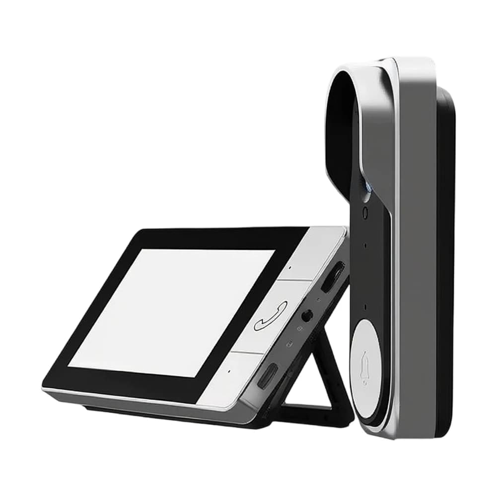 Hd Monitor Video Doorbell For Night Monitoring Pvc Material Construction Infrared Technology 2.4ghz Wifi Support