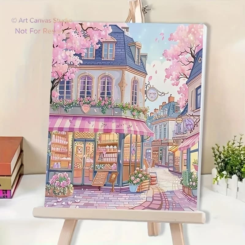 Professional Art Use 1pc DIY Paint by Numbers Kit for Adult Beginners - Includes Acrylic Paints, Canvas, 3 Paintbrushes, and2027