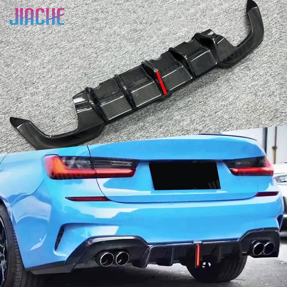 Diffusore posteriore in fibra di carbonio JIACHE per BMW G20 G28 M Sport M340i 2020 2021 2022 Kit carrozzeria