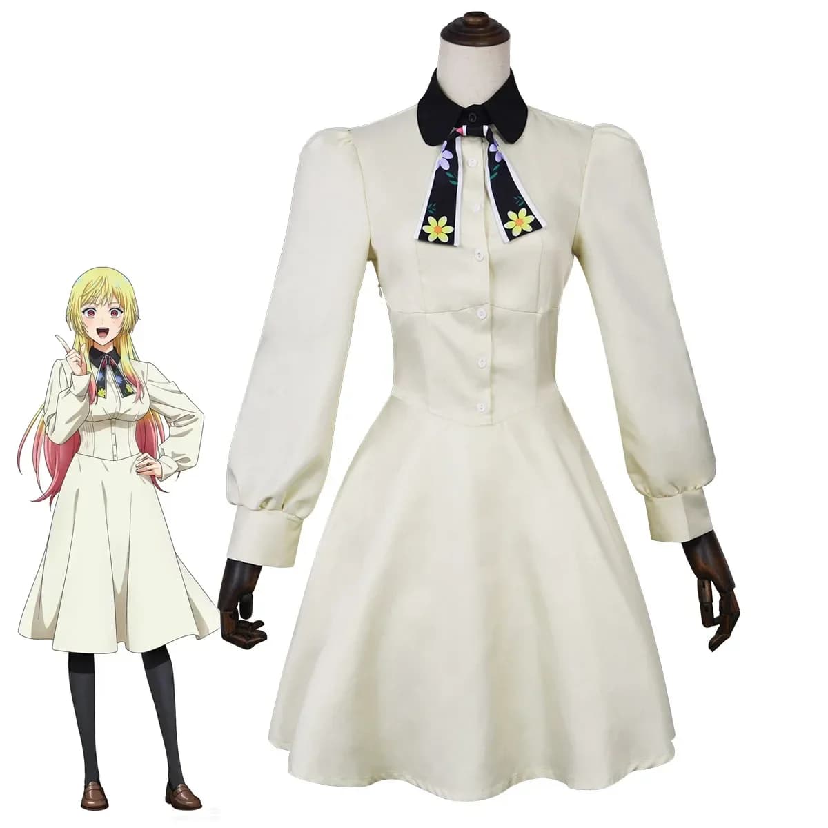 Anime Marriagetoxin Mei Kinosaki Cosplay Costume White Kawaii School Uniform White Dress Silk Scarf Bow Tie Halloween Comic Con