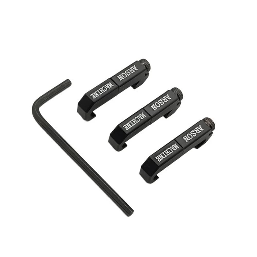 Kit di Gestione Cavi M-LOK da 3 Pezzi, Clip in Alluminio CNC per Torcia Tattica, Laser e Interruttore Remoto
