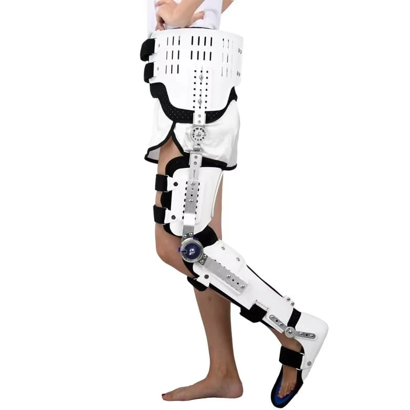 Adjustable Orthopedic Stability Ankle Hinged Angle Adjustable Leg and Knee Joint Support Orthopedic Knee Brace for Exercise