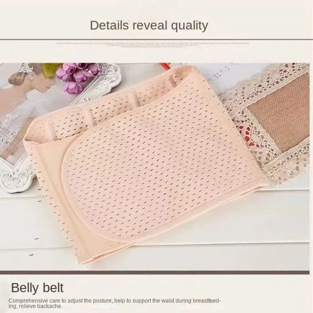 Waist Seal Comfortable Belly Band Cartilage Elastic Silk Postpartum Body Shape Breathable Foldable Abdominal Belt Women