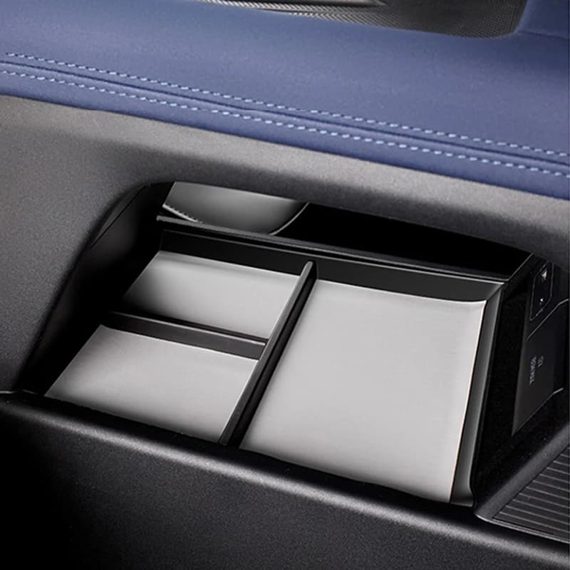 Per Xpeng G6 2023 2024 Controllo Centrale Scatola di Immagazzinaggio Inferiore In Pelle ABS Bracciolo Organizzatore Scatola vassoio Accessori Per Interni Auto