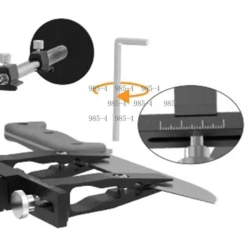 XARILK Professional Aluminium Knife Sharpener Kit, GEN3 Guided Sharpening System, 3 Diamond Plates for Kitchen & Hunting Knives