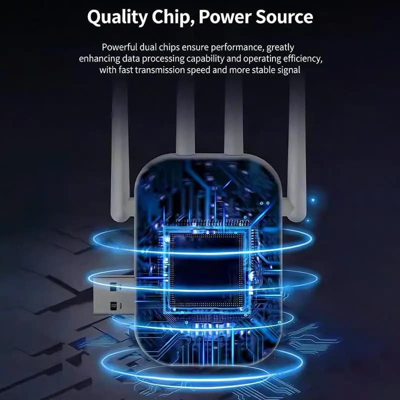 Nuovo Router WiFi a Lungo Raggio, Ripetitore Wireless 300Mbps, Amplificatore di Segnale WiFi 2.4G
