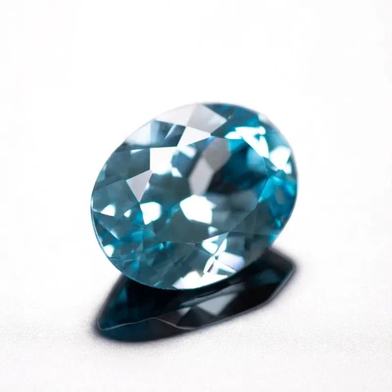 Lab Grown Sapphire Aquamarine Color Oval Cut Loose Gemstone With AGL Certificate For Jewelry Making Pendant Ring Materials