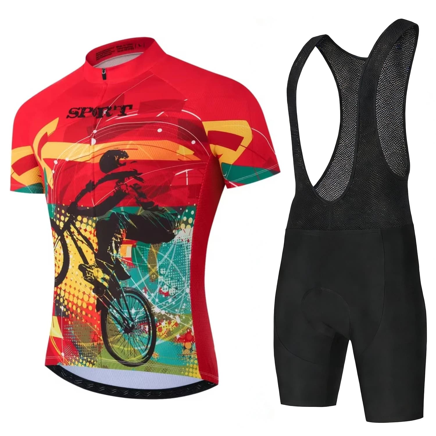 Complete Set for Men: Sports Knitwear, Cycling Clothing for Mountain Bike